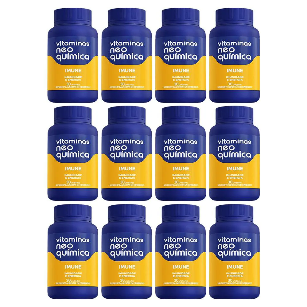 KIT 12 SUPLEMENTO ALIMENTAR IMUNE 30CPR - NEO QUíMICA
