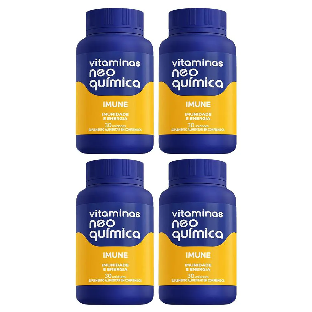 KIT 4 SUPLEMENTO ALIMENTAR IMUNE 30CPR - NEO QUíMICA