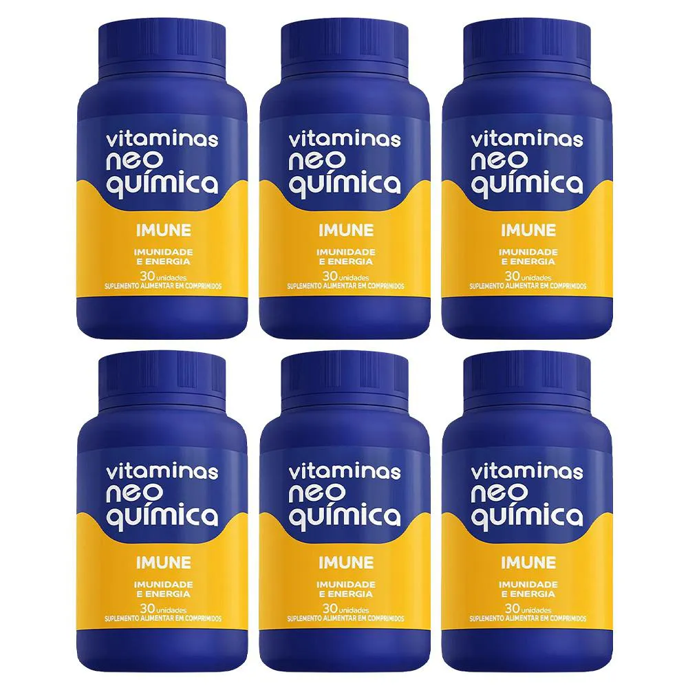 KIT 6 SUPLEMENTO ALIMENTAR IMUNE 30CPR - NEO QUíMICA