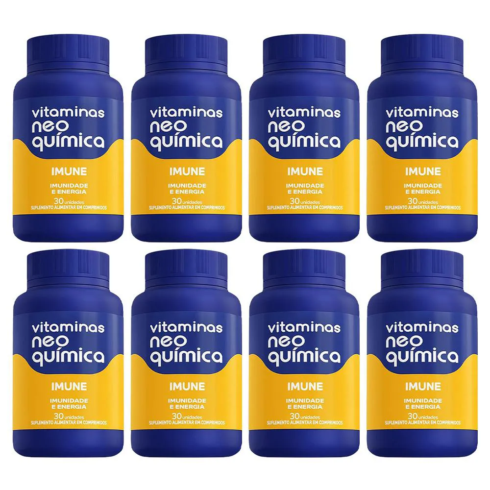 KIT 8 SUPLEMENTO ALIMENTAR IMUNE 30CPR - NEO QUíMICA