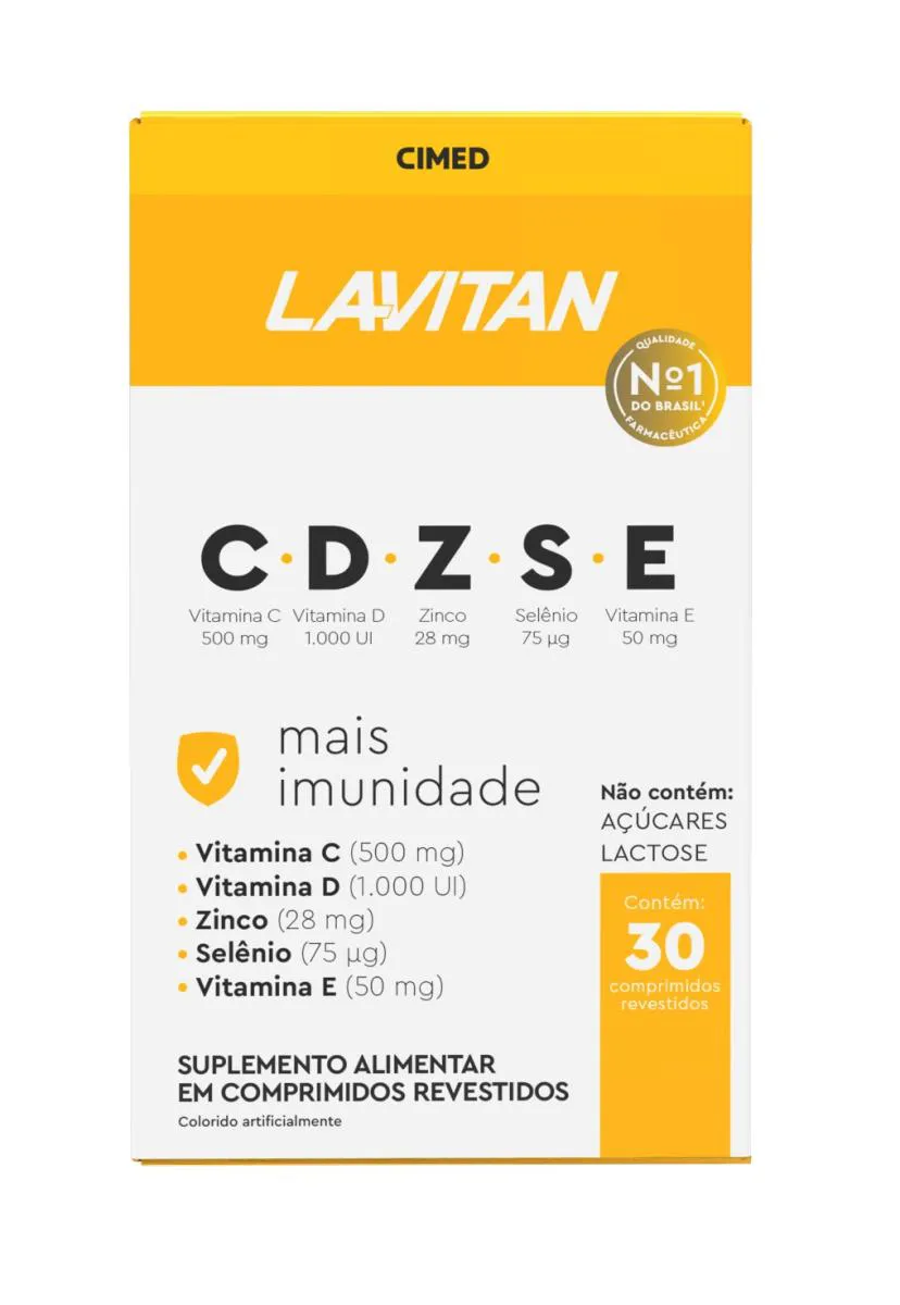 LAVITAN IMUNIDADE VITAMINAS CDZSE 30CPR - CIMED