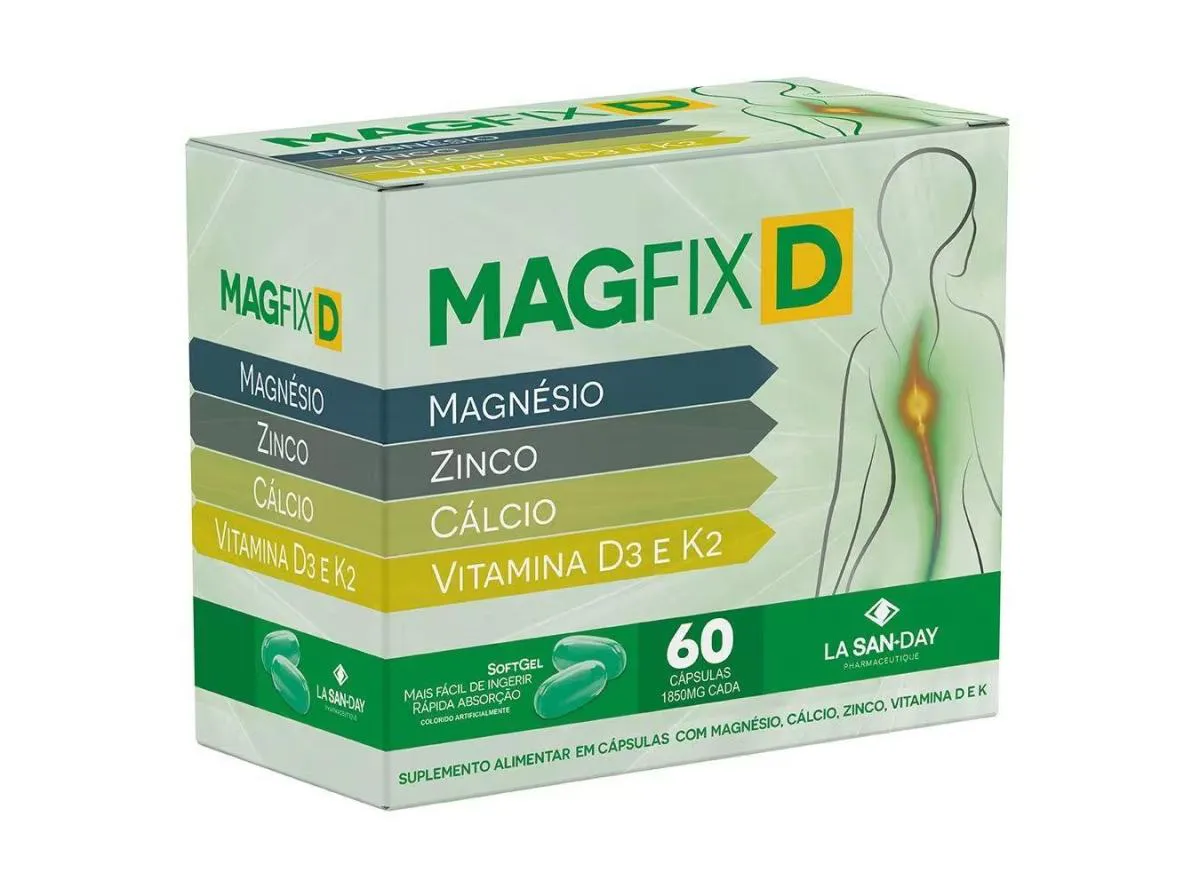 SUPLEMENTO ALIMENTAR MAGFIX D 60CPS - LA SAN DAY