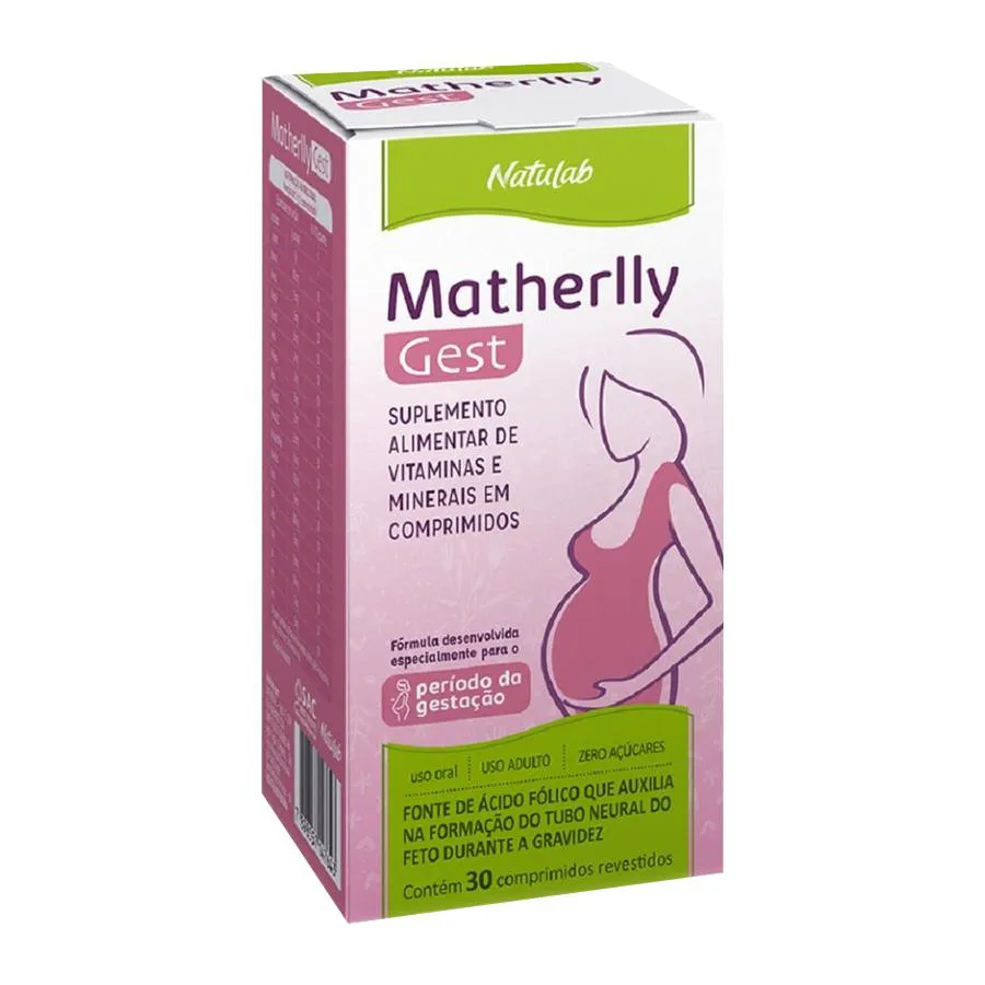 VITAMINA MATHERLLY GEST 1000MG 30CPR - NATULAB