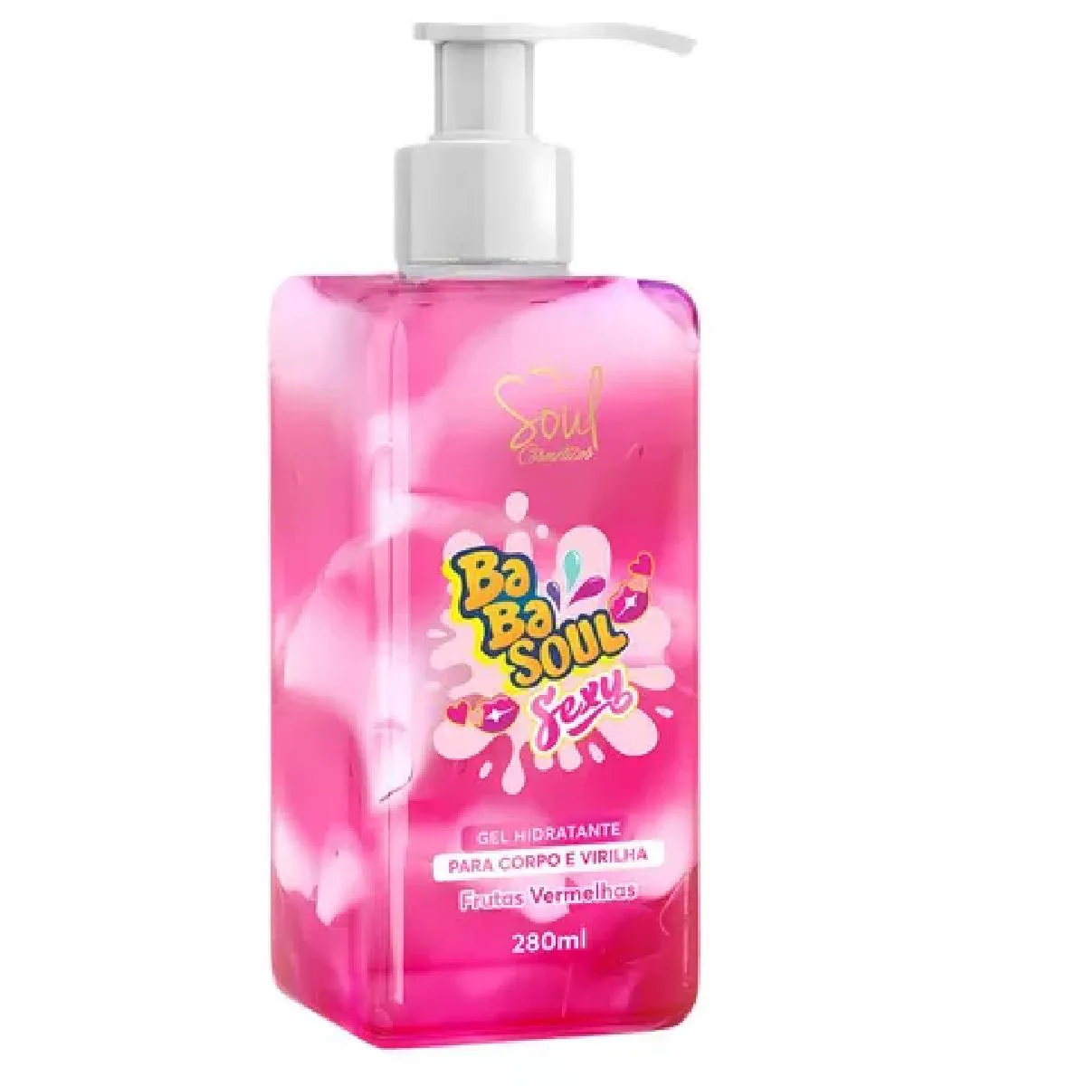 BABASOUL GEL PARA CORPO E VIRILHA FRUTAS VERMELHAS 280ML - SOUL