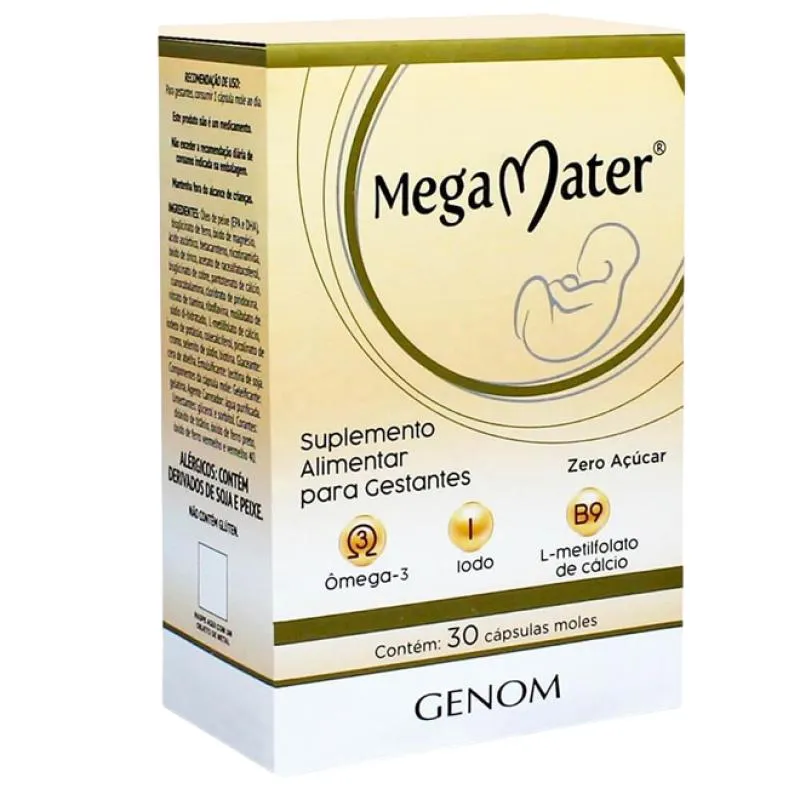 SUPLEMENTO ALIMENTAR VITAMINA MEGA MATER 30 CPS – GENOM