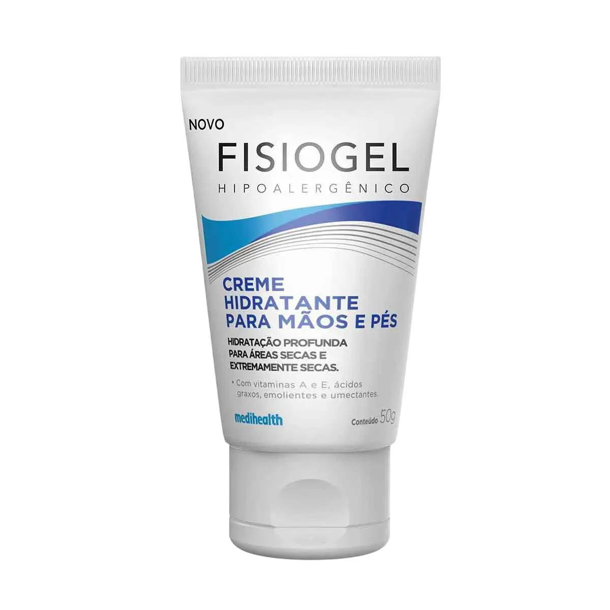FISIOGEL CREME HIDRATANTE PARA MãOE E PéS 50G - MEDIHEALTH