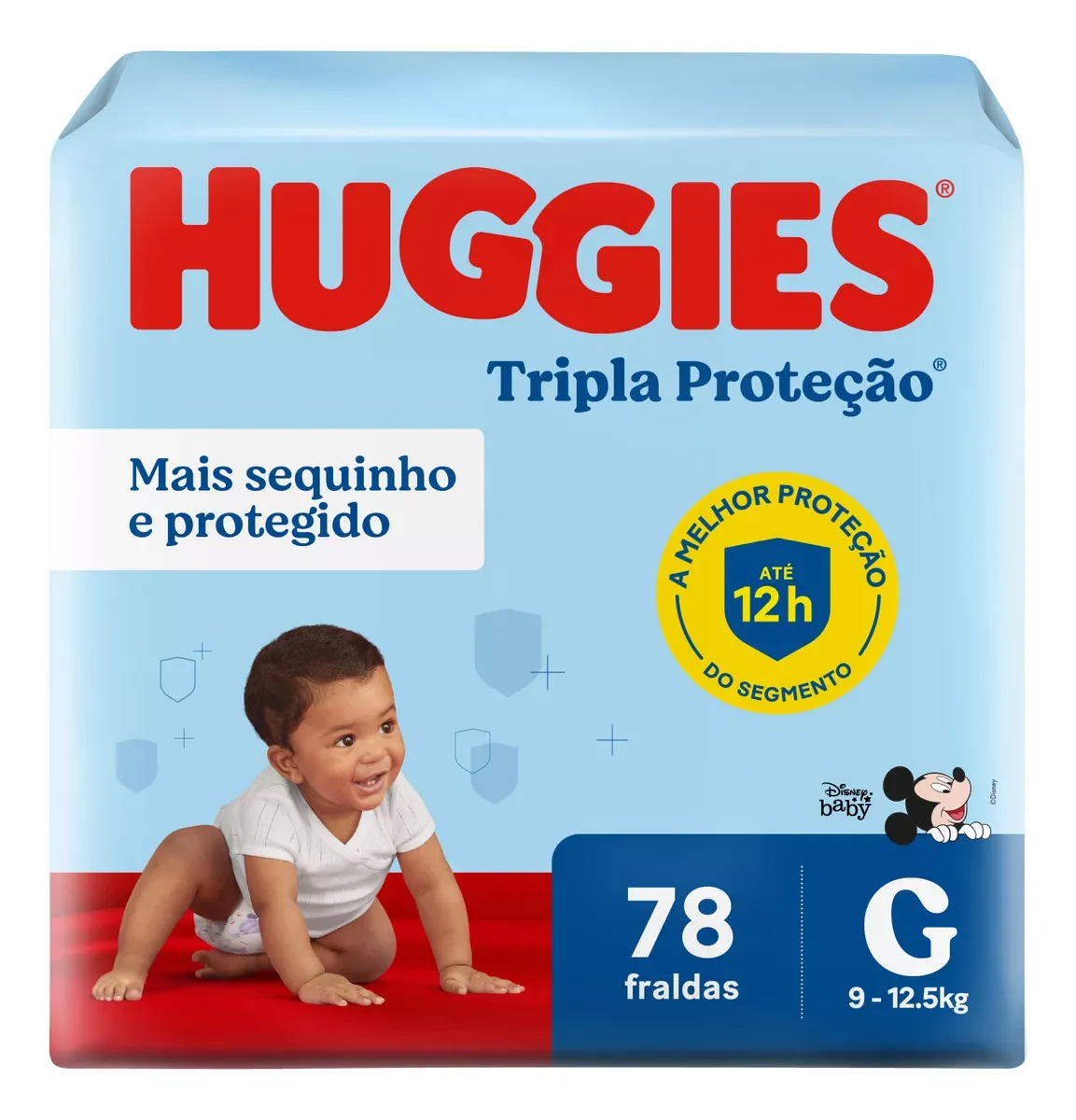 Fralda Huggies Tripla Proteção Disney Baby Hiper G 78 Unidades