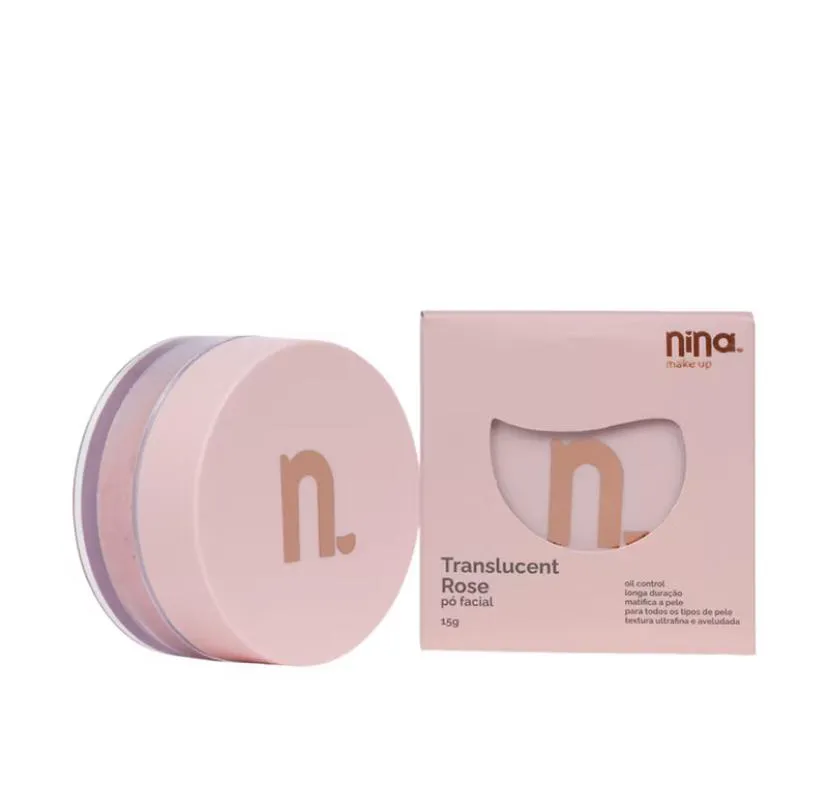 NINA MAKEUP TRANSLUCENT ROSE - Pó FACIAL 15G