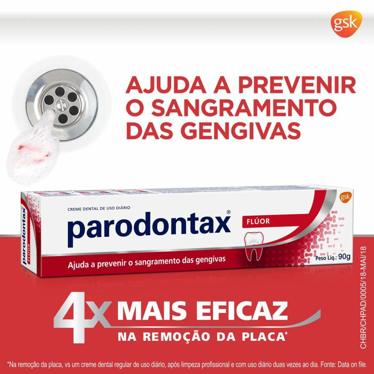Creme Dental Parodontax Flúor Extra Fresh 90g