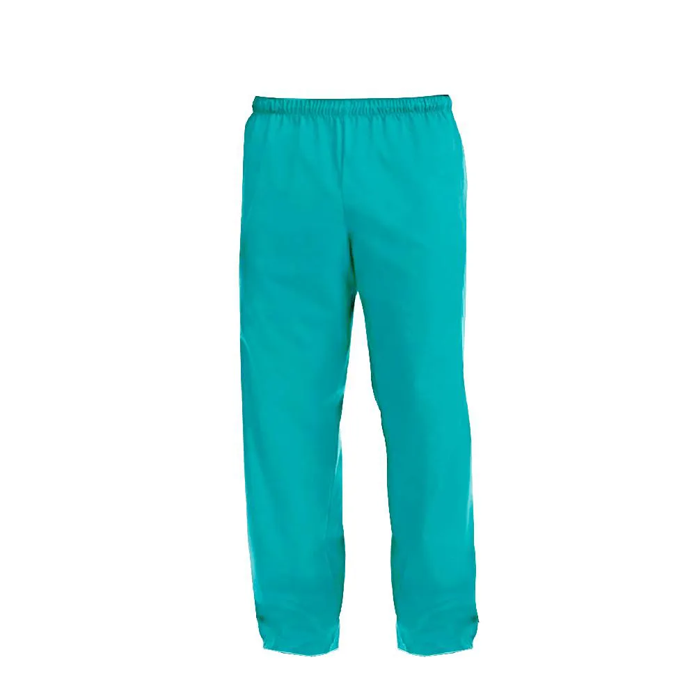 CALçA PIJAMA CIRúRGICO SCRUB AZUL TURQUESA 100% ALGODãO UNISSEX ARTIPé P