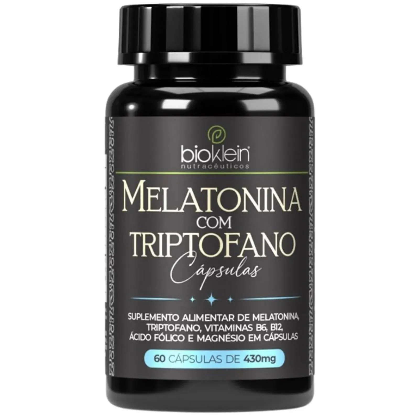 Suplemento Alimentar Melatonina com Triptofano 60 Cápsula - Bioklein