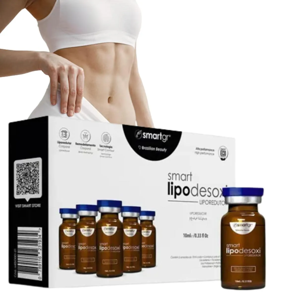 KIT SMART LIPODESOXI PRO 10ML LIPOREDUTOR SMART GR - 5UNS 5 FR