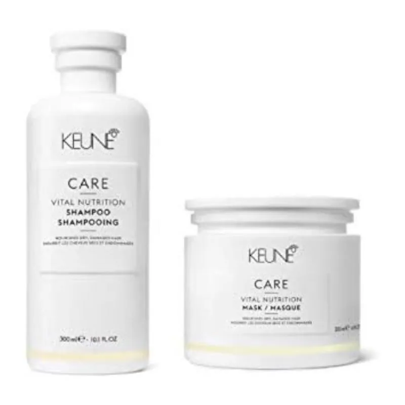 KEUNE - VITAL NUTRITION - KIT SHAMPOO 300 ML E MASCARA 200ML