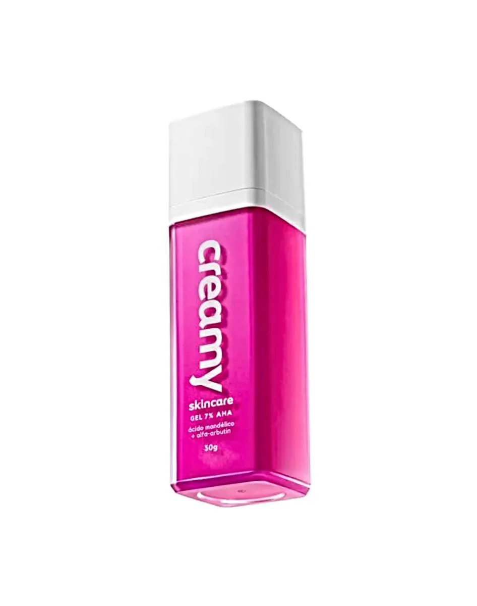 CREAMY ÁCIDO MANDéLICO GEL 7% AHA  CLAREADOR E ANTIACNE 30G