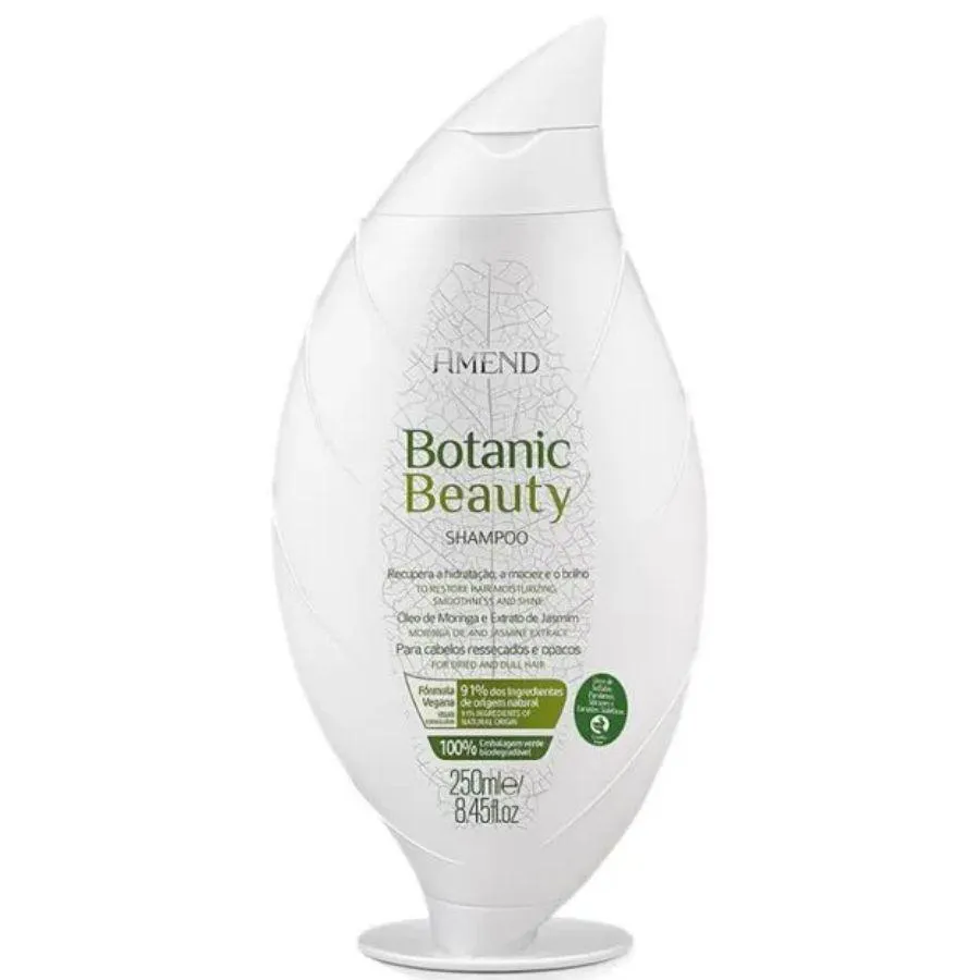 SHAMPOO BOTANIC BEAUTY ÓLEO DE MORINGA E EXTRATO DE JASMIM 250ML - AMEND