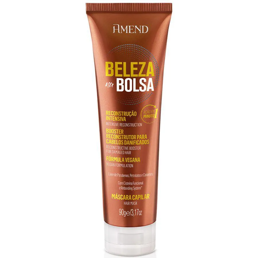 MáSCARA CAPILAR RECONSTRUçãO INTENSIVA BELEZA NA BOLSA 90G - AMEND