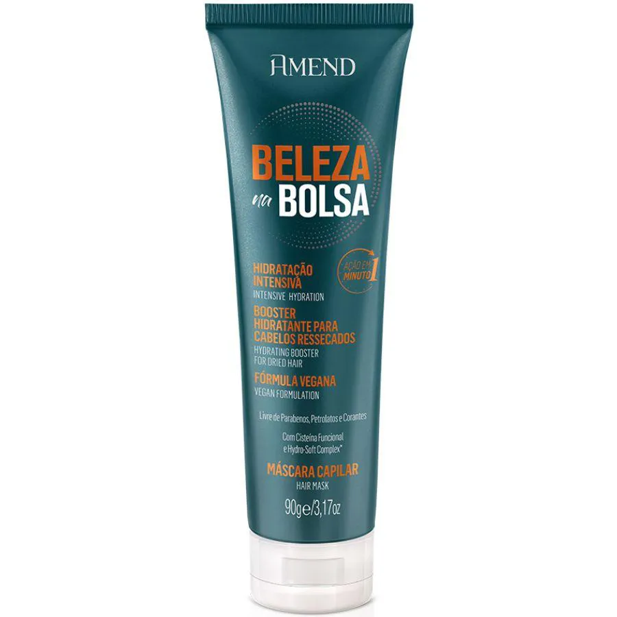 MáSCARA CAPILAR HIDRATAçãO INTENSIVA BELEZA NA BOLSA 90G - AMEND