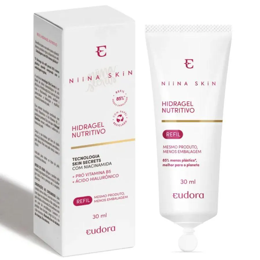 REFIL HIDRAGEL NUTRITIVO NIINA SECRETS SKIN 30ML - EUDORA