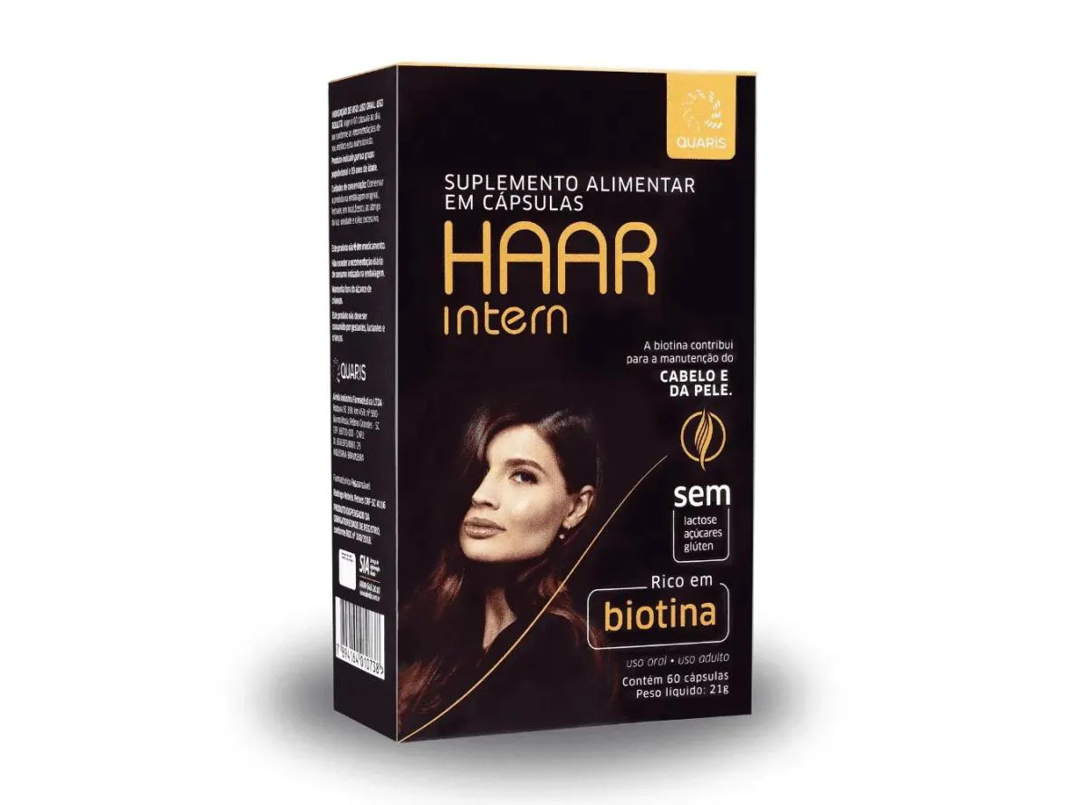 SUPLEMENTO HAAR CABELO E PELE 60CPS - QUARIS