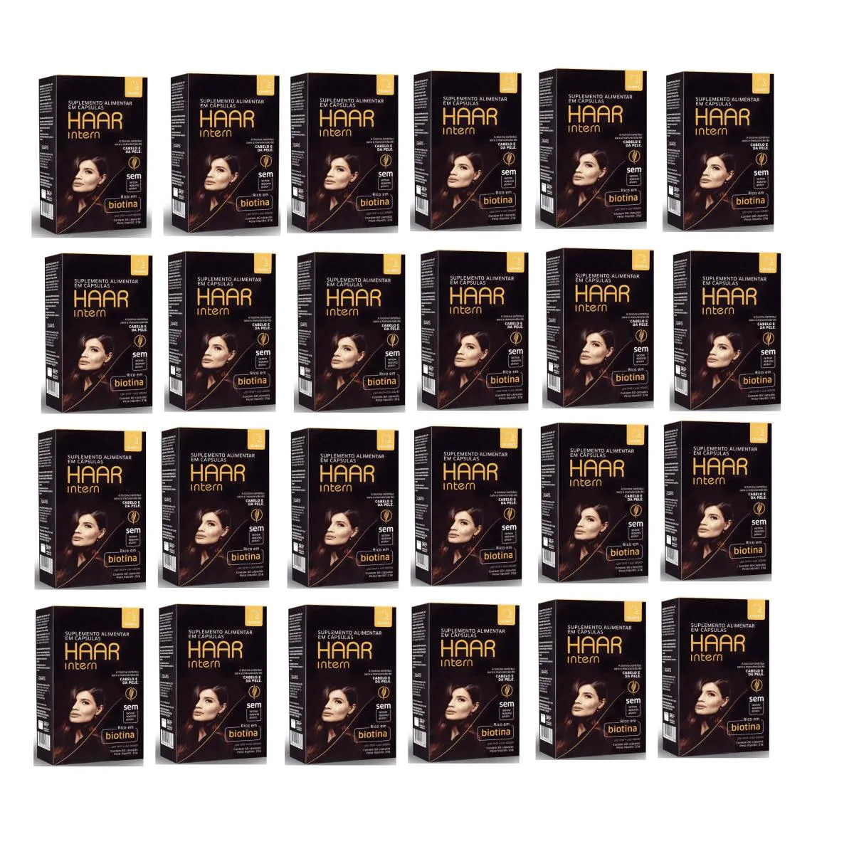 KIT 24 SUPLEMENTO HAAR CABELO E PELE 60CPS - QUARIS