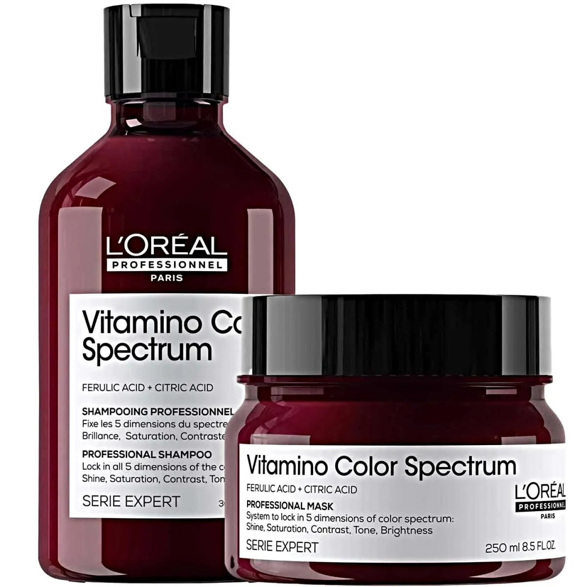 KIT LORéAL VITAMINO COLOR SPECTRUM SHAMPOO 300ML+ MáSC 250G