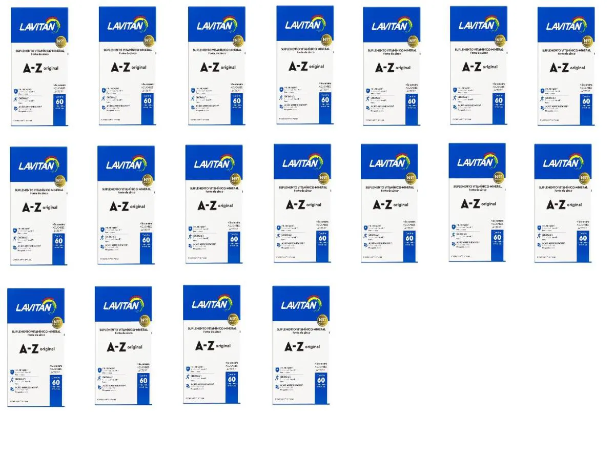 KIT 18 SUPLEMENTO LAVITAN A-Z ORIGINAL 60CPR - CIMED