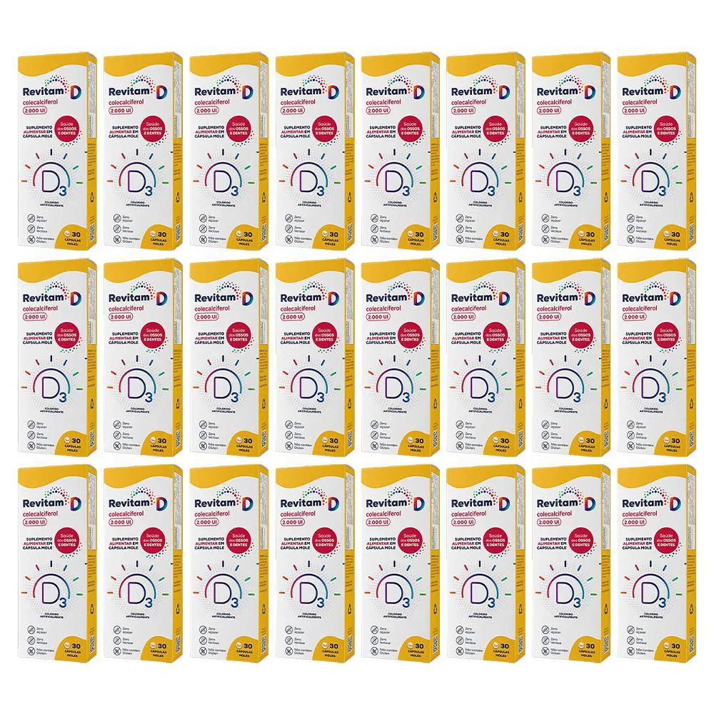 KIT 24 SUPLEMENTO REVITAM D 2.000UI 30CPS - BIOLAB