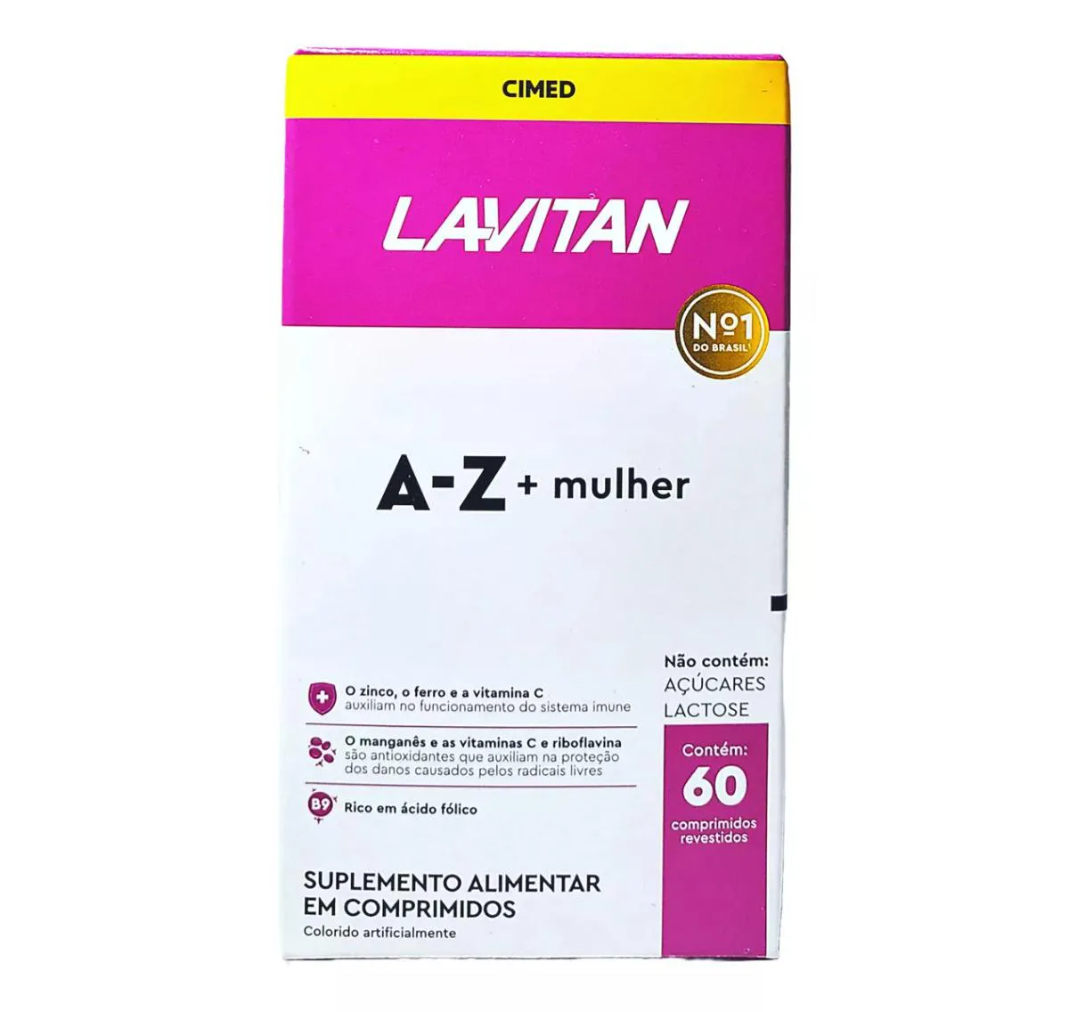 SUPLEMENTO ALIMENTAR LAVITAN A-Z MULHER 60CPR - CIMED