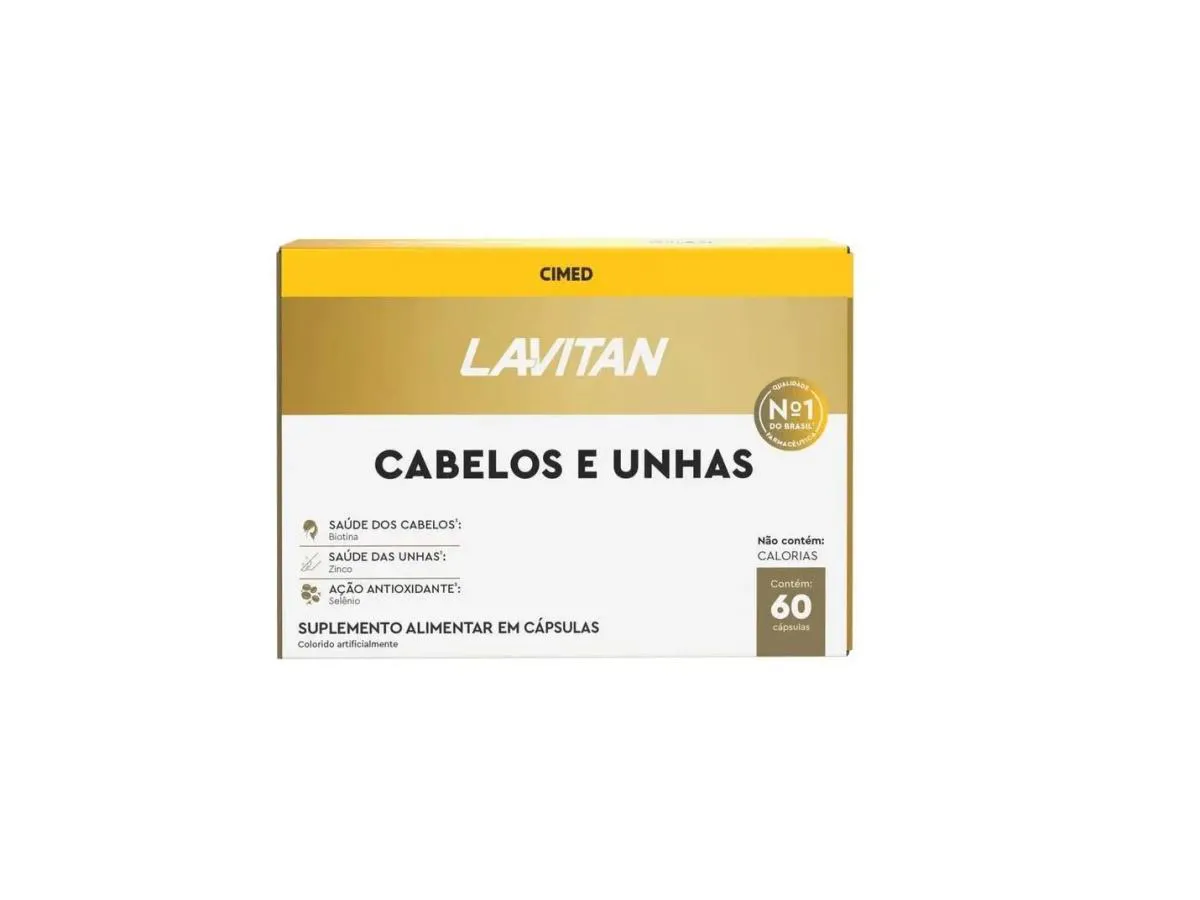 SUPLEMENTO LAVITAN CABELOS E UNHAS 60CPS - CIMED