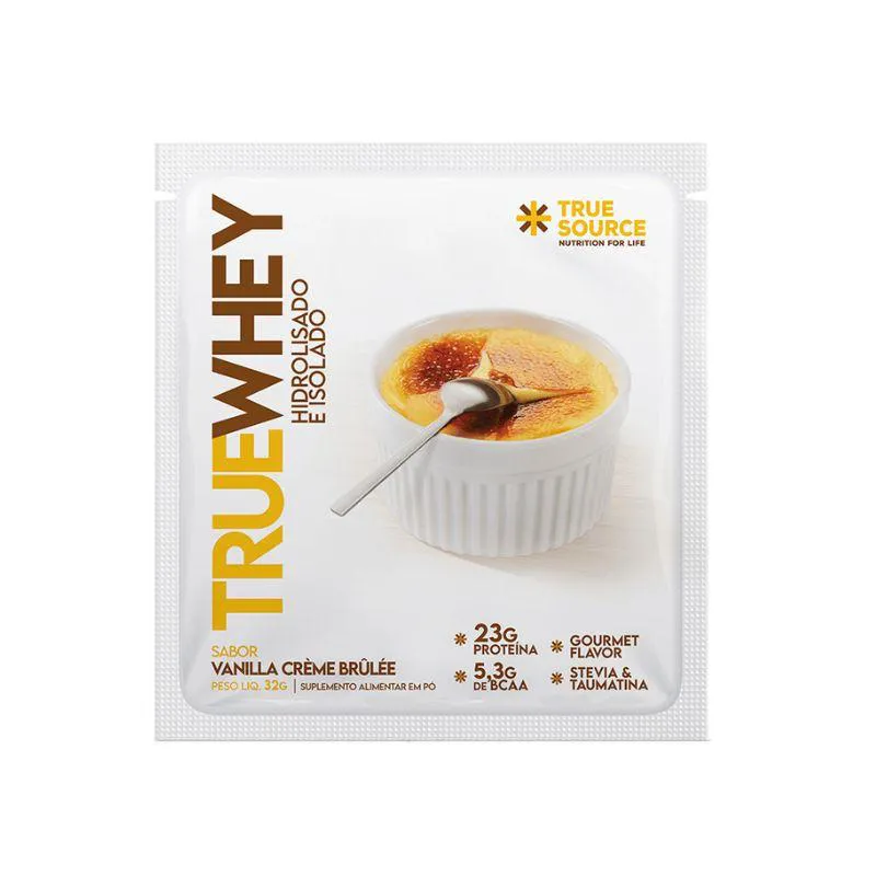 WHEY DOSE úNICA VANILLA CREME BRULLE TRUE SOURCE 32G