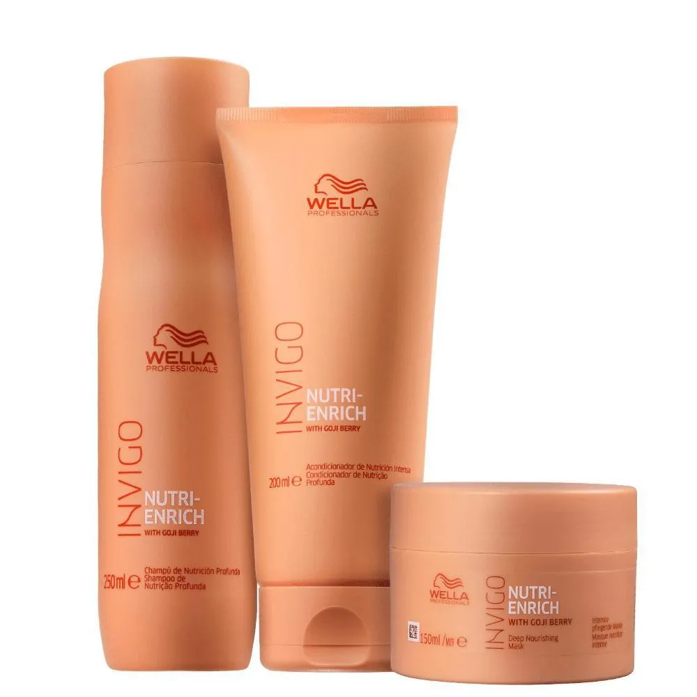 KIT WELLA PROFISSIONAL INVIGO NUTRI ENRICH - 3 ITENS