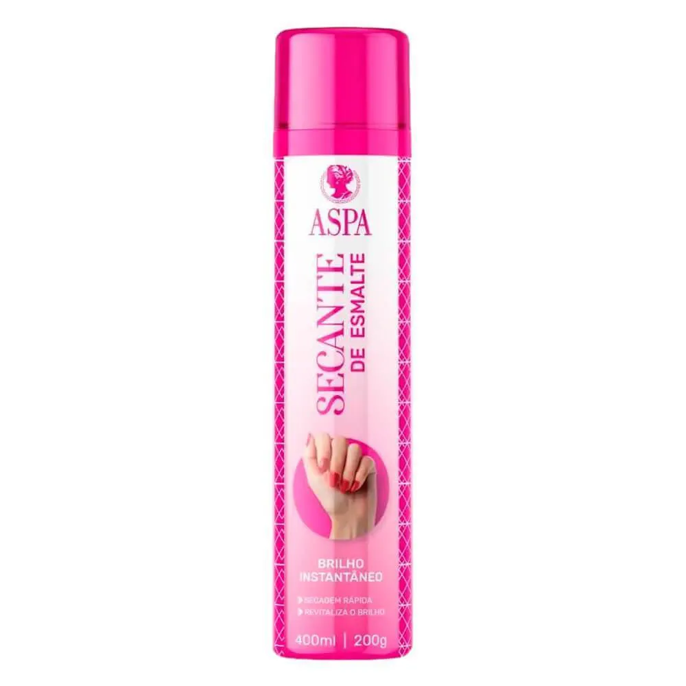 SPRAY SECANTE DE ESMALTE ASPA - 400ML - SECA INSTANTANEO