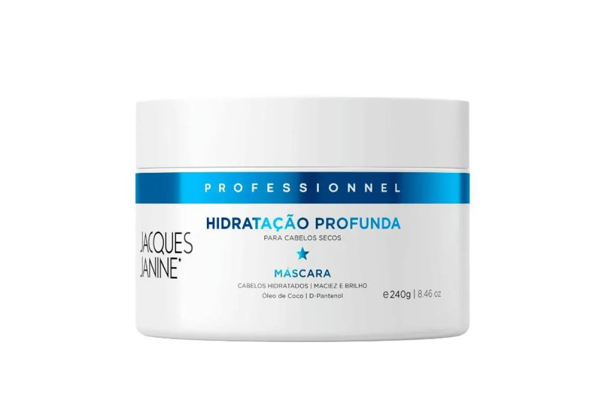 MÁSCARA CAPILAR JACQUES JANINE 240G - HIDRATAÇÃO PROFUNDA