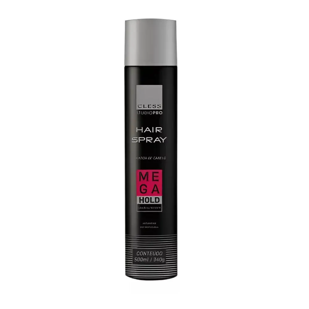 MEGA HOLD HAIR SPRAY FIXADOR DE CABELO CLESS ULTRA FORTE - 500ML
