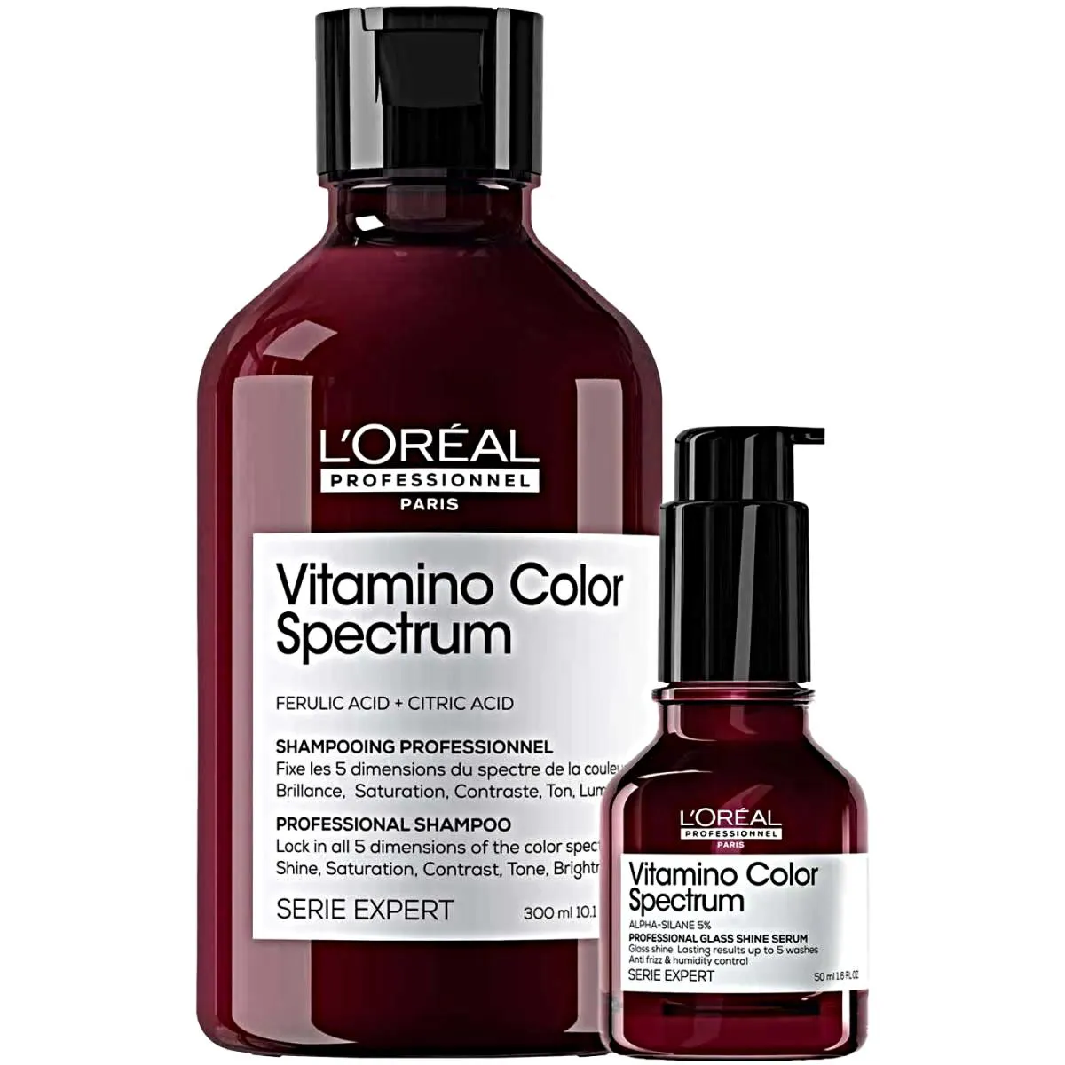 KIT LORéAL VITAMINO COLOR SPECTRUM SHAMPOO 300ML+SéRUM 50ML