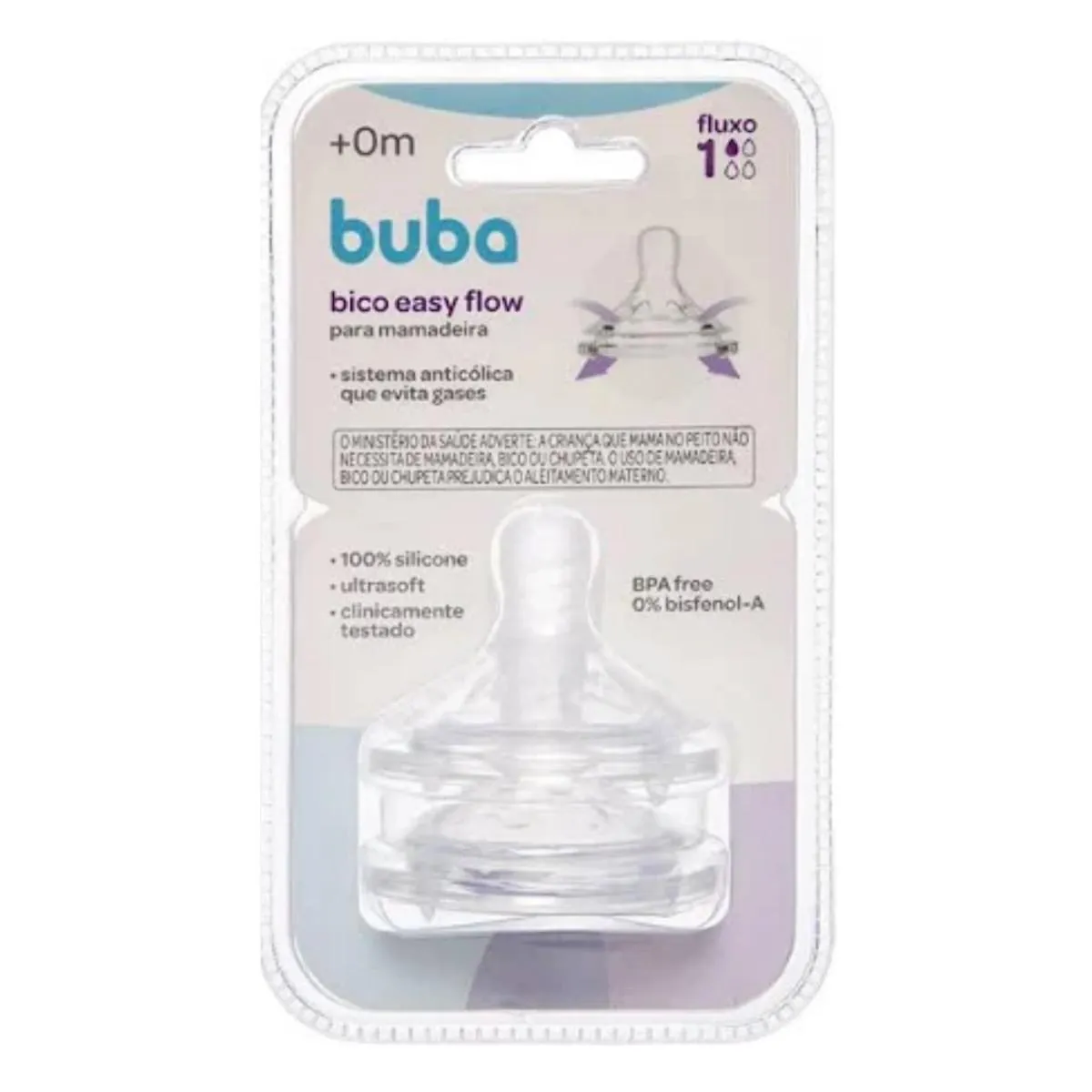 BICO SILICONE PéTALA FLUXO FáCIL ANTICóLICA MAMADEIRA BUBA Fluxo 1