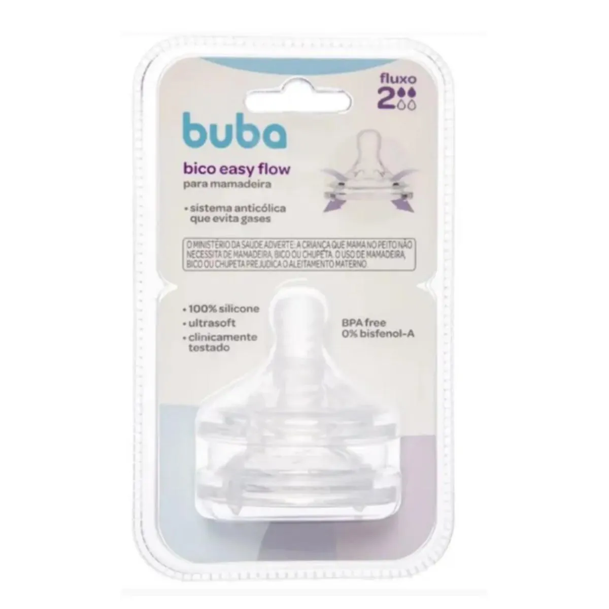 BICO SILICONE PéTALA FLUXO FáCIL ANTICóLICA MAMADEIRA BUBA Fluxo 2