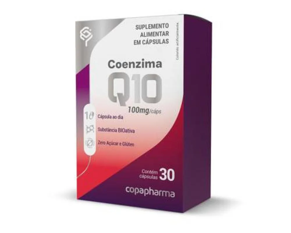 COENZIMA Q10 100MG 30 CAPS COPAPHARMA SEM Sabor