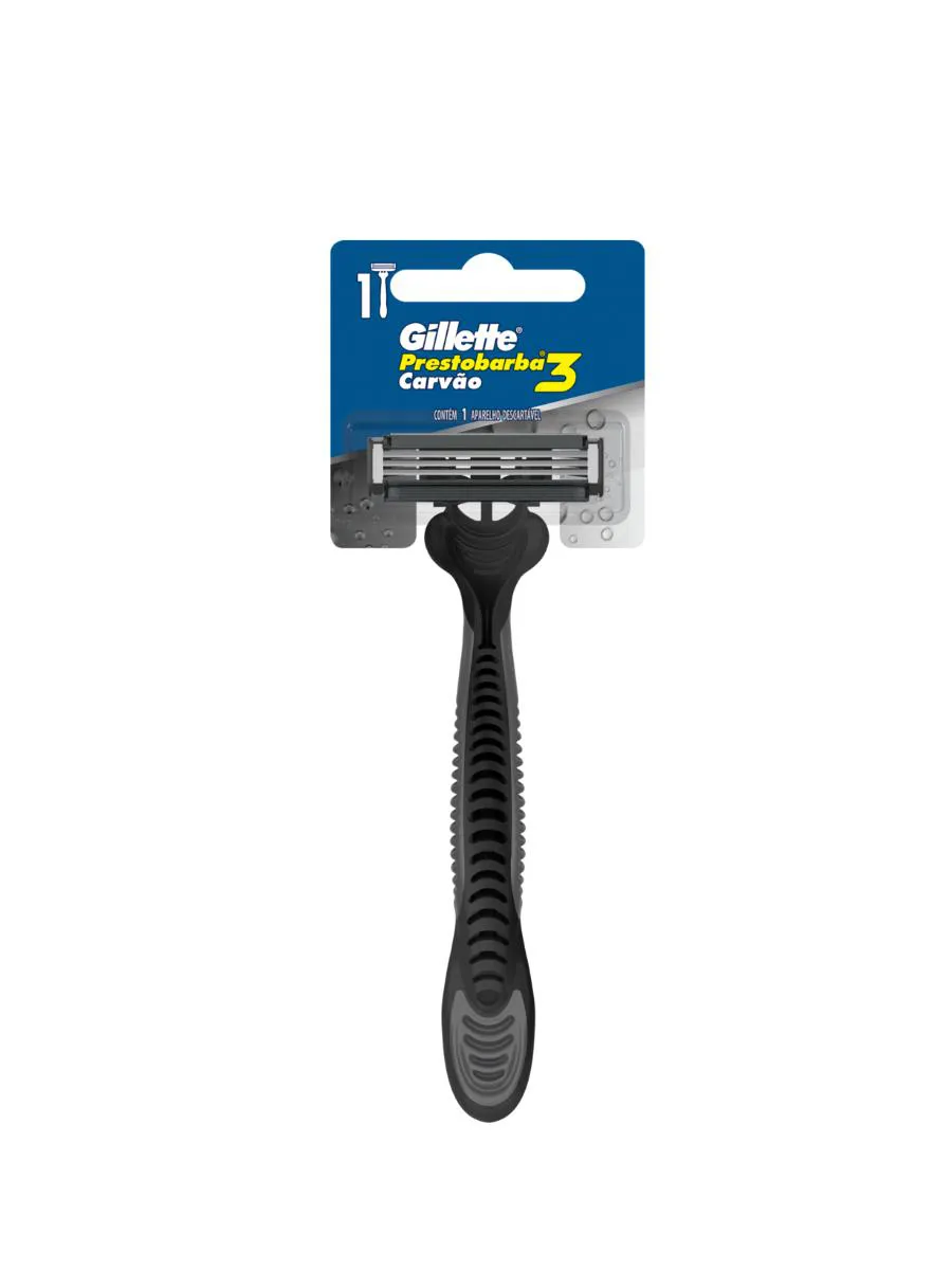 APARELHO DE BARBEAR GILLETTE PRESTOBARBA CARVãO