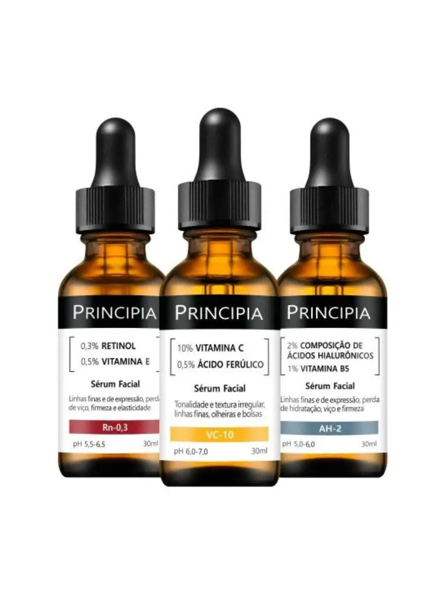 KIT PRINCIPIA VITAMINA C + RETINOL + HIALURôNICOS