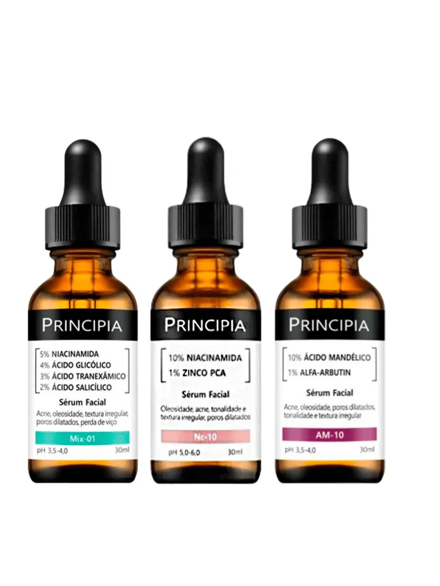 KIT TRIO PRINCIPIA ANTIACNE NC-10 + MIX-01 + AM-10