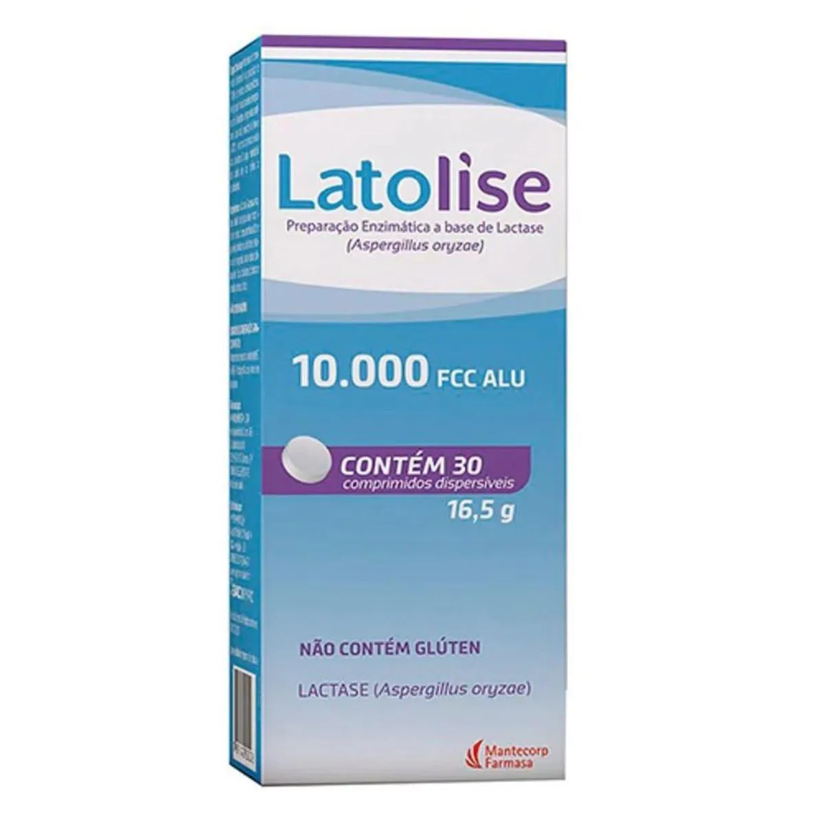 LATOLISE PREPARAçãO ENZIMáTICA à BASE DE LACTASE 10.000 FCC 30 COMPRIMIDOS