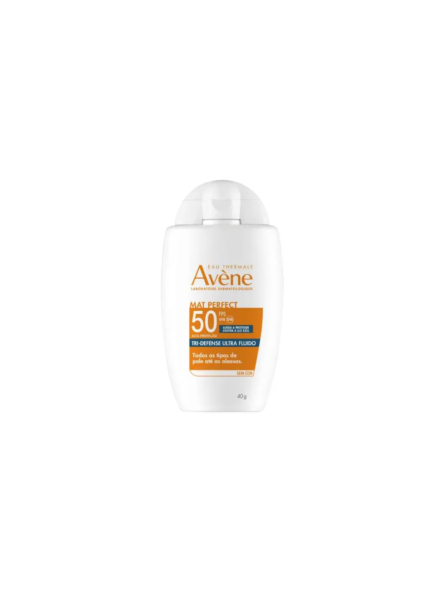 PROTETOR SOLAR FACIAL AVèNE TRI-DEFENSE MAT PERFECT SEM COR FPS50 40G