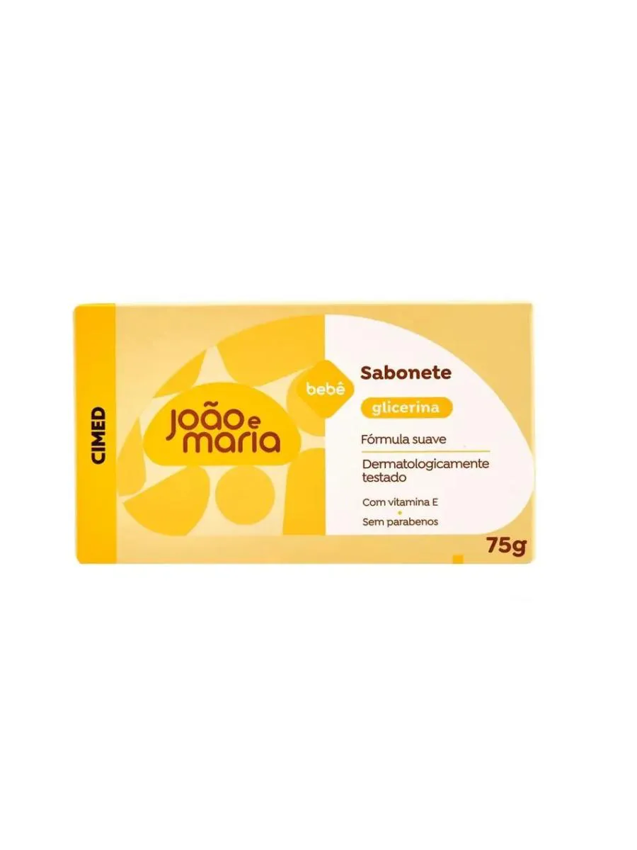 SABONETE EM BARRA BABY GLICERINA JOãO E MARIA 75G