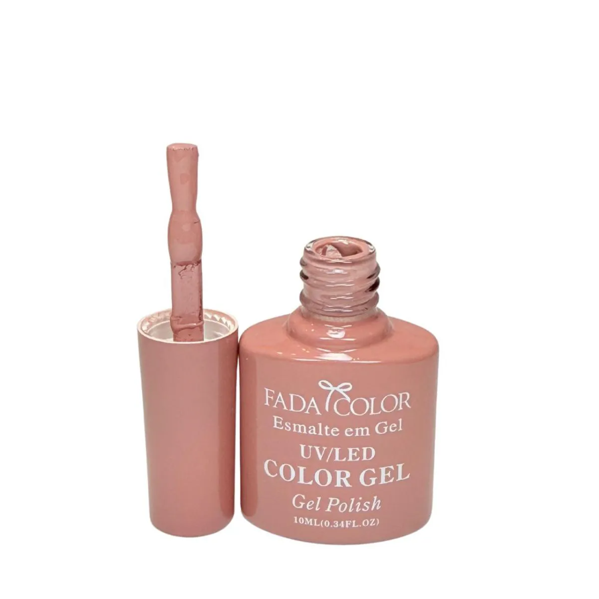 ESMALTE GEL UV/LED UNHAS MARRON CLARO 10ML   - FADA COLOR