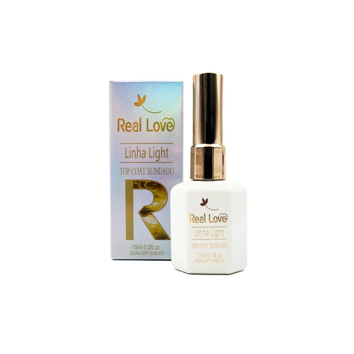 TOP COAT BLINDADO LINHA LIGHT 15ML - REAL LOVE