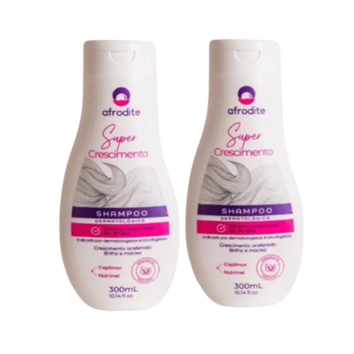 KIT 2 SHAMPOO CRESCIMENTO DE CABELO 300ML - AFRODITE