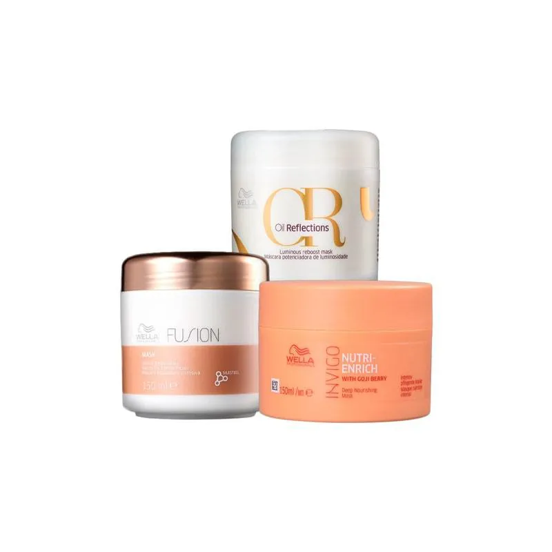 WELLA KIT CRONOGRAMA CAPILAR FIOS PERFEITOS 3X150ML