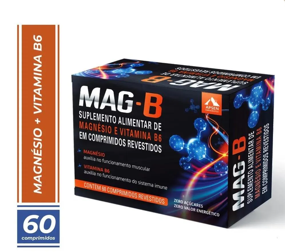 MAG B - MAGNéSIO + VIT B6 C/60