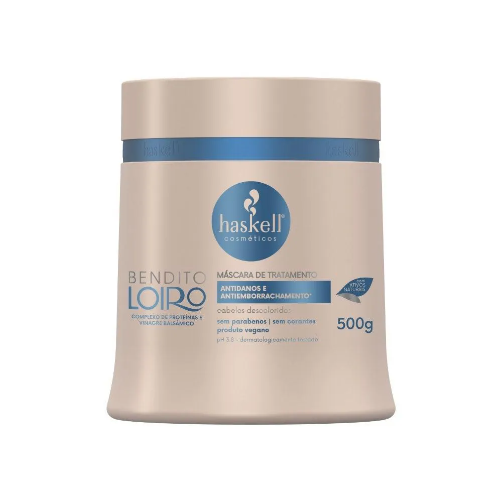 MáSCARA TRATAMENTO CAPILAR HASKELL BENDITO LOIRO 500GR